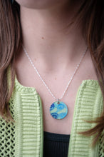 Load image into Gallery viewer, Seaglass Eclipse Charm - Silver