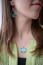 Load image into Gallery viewer, Seaglass Eclipse Charm - Silver