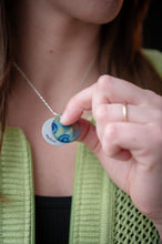Load image into Gallery viewer, Seaglass Eclipse Charm - Silver