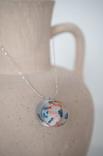 Load image into Gallery viewer, Tropics Eclipse Charm Necklace -Silver