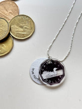 Load image into Gallery viewer, Loonie Eclipse Charm - Silver