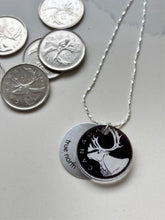 Load image into Gallery viewer, Quarter Eclipse Charm - Silver