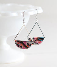 Load image into Gallery viewer, Flutter Dangle Earrings - Silver