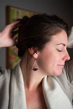 Load image into Gallery viewer, Flutter Dangle Earrings - Silver