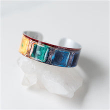 Load image into Gallery viewer, Watercolor Palette Art Small Cuff