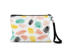 Load image into Gallery viewer, Citrus Palms Zippered Linen Blend Bag
