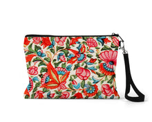 Load image into Gallery viewer, Garden Party Zippered Linen Blend Bag