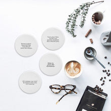 Load image into Gallery viewer, Coasters - Summer Quote Set of 4