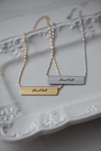 Load image into Gallery viewer, Winter Forest Bar Necklace

