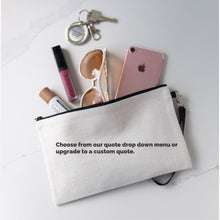 Load image into Gallery viewer, Garden Party Zippered Linen Blend Bag