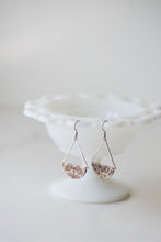 Load image into Gallery viewer, Cross Stitch Dangle Earrings - Silver