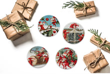 Load image into Gallery viewer, Holly Jolly Coaster Set