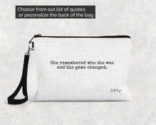 Load image into Gallery viewer, Eloise Linen Zippered Bag