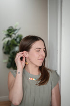 Load image into Gallery viewer, Pedal Pop Dangle Earrings - Gold

