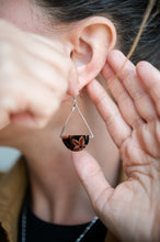 Load image into Gallery viewer, Autumn Spice Dangle Earrings - Silver
