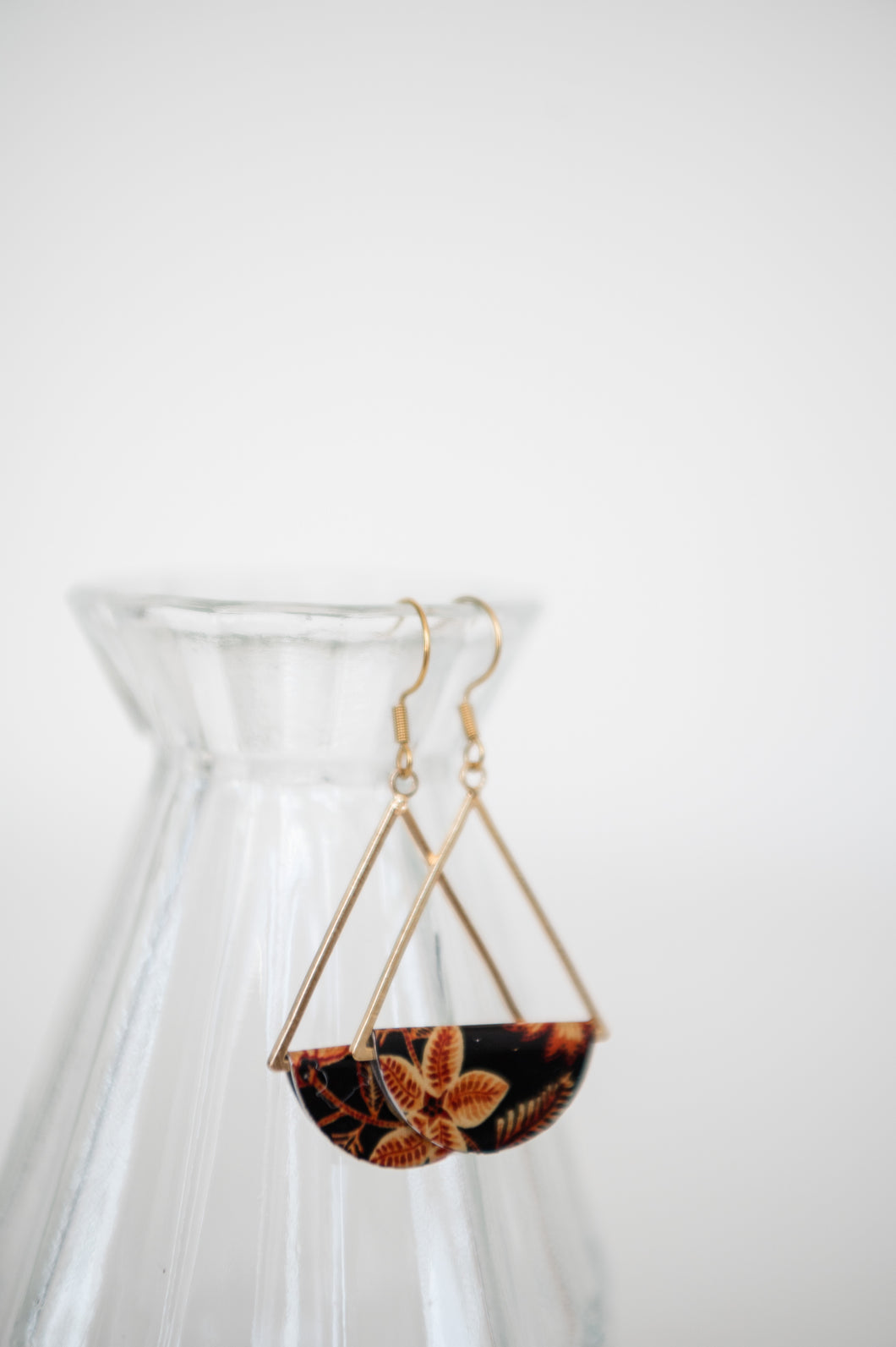 Autumn Spice Dangle Earrings - Gold