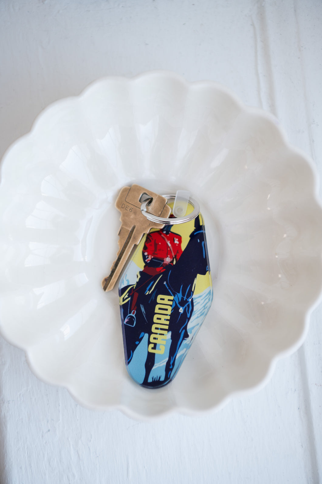 Horseback Mountie Keychain