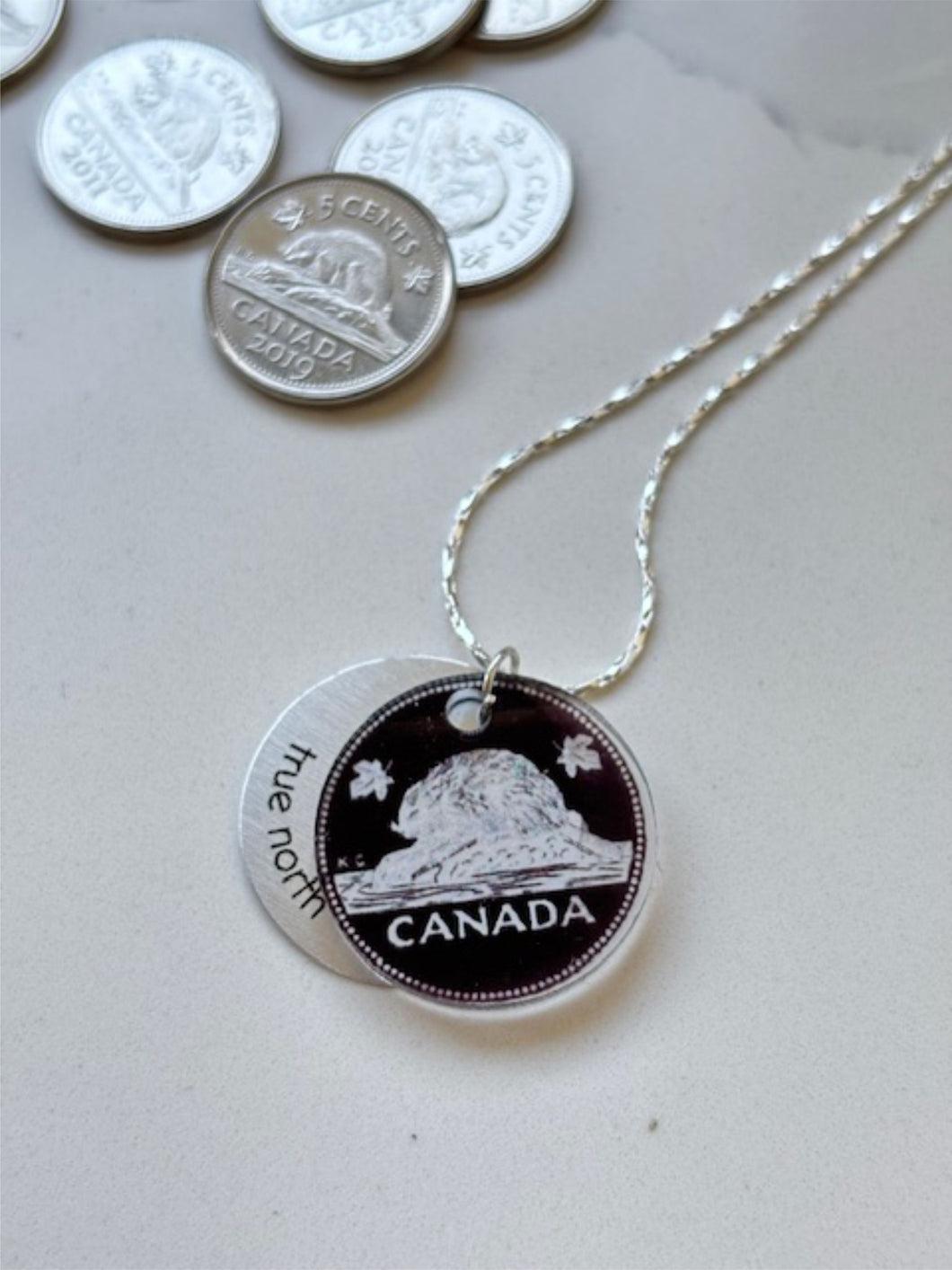 Nickel Eclipse Charm - Silver
