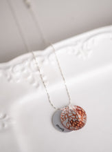 Load image into Gallery viewer, Weeping Willow Eclipse Charm Necklace - silver
