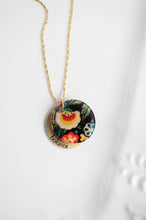 Load image into Gallery viewer, Fairy Tale Florals Eclipse Charm Necklace - gold
