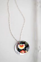 Load image into Gallery viewer, Fairy Tale Florals Eclipse Charm Necklace - silver
