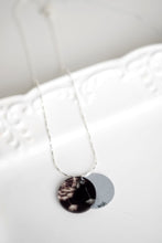 Load image into Gallery viewer, Dandelion Wishes Eclipse Charm Necklace - silver

