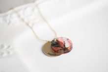 Load image into Gallery viewer, Flutter Eclipse Charm Necklace - gold
