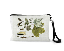 Load image into Gallery viewer, Fall Forest Hike Vintage Botanical Linen Blend Accessory Bag
