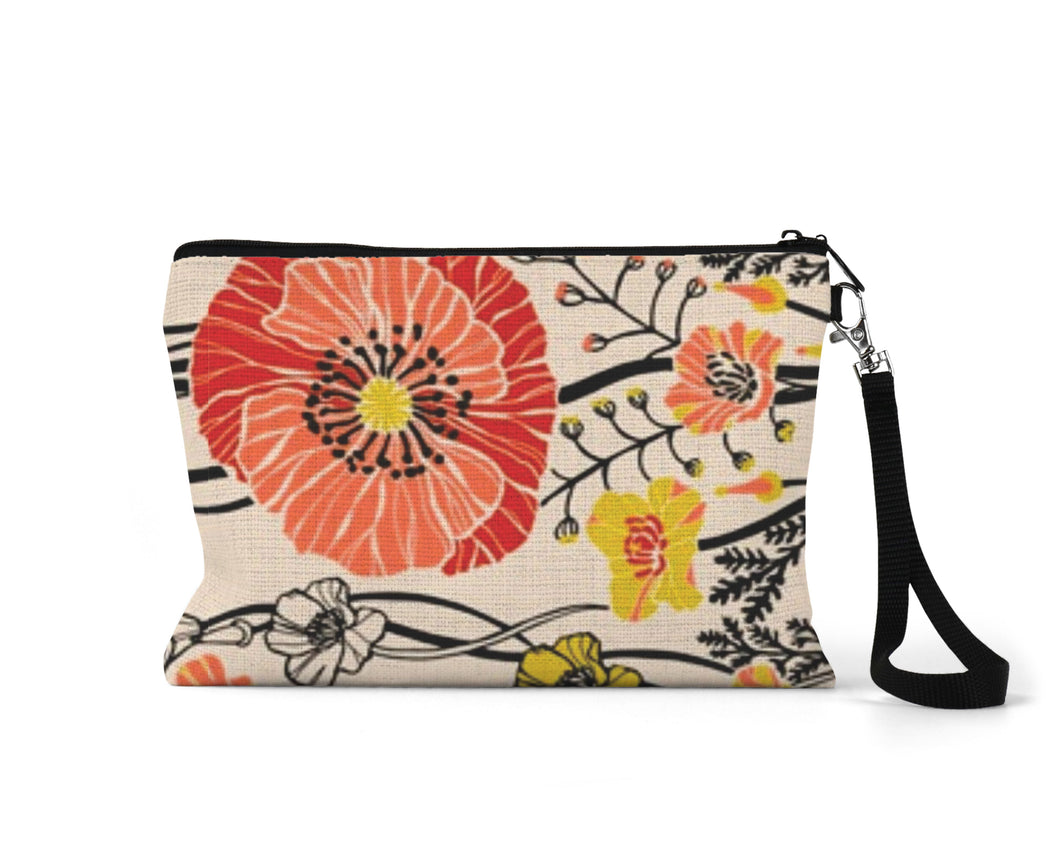 Wonderland Zippered Linen blend Bag