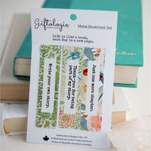 Load image into Gallery viewer, Bookworm bookmark set of 3 - garden party
