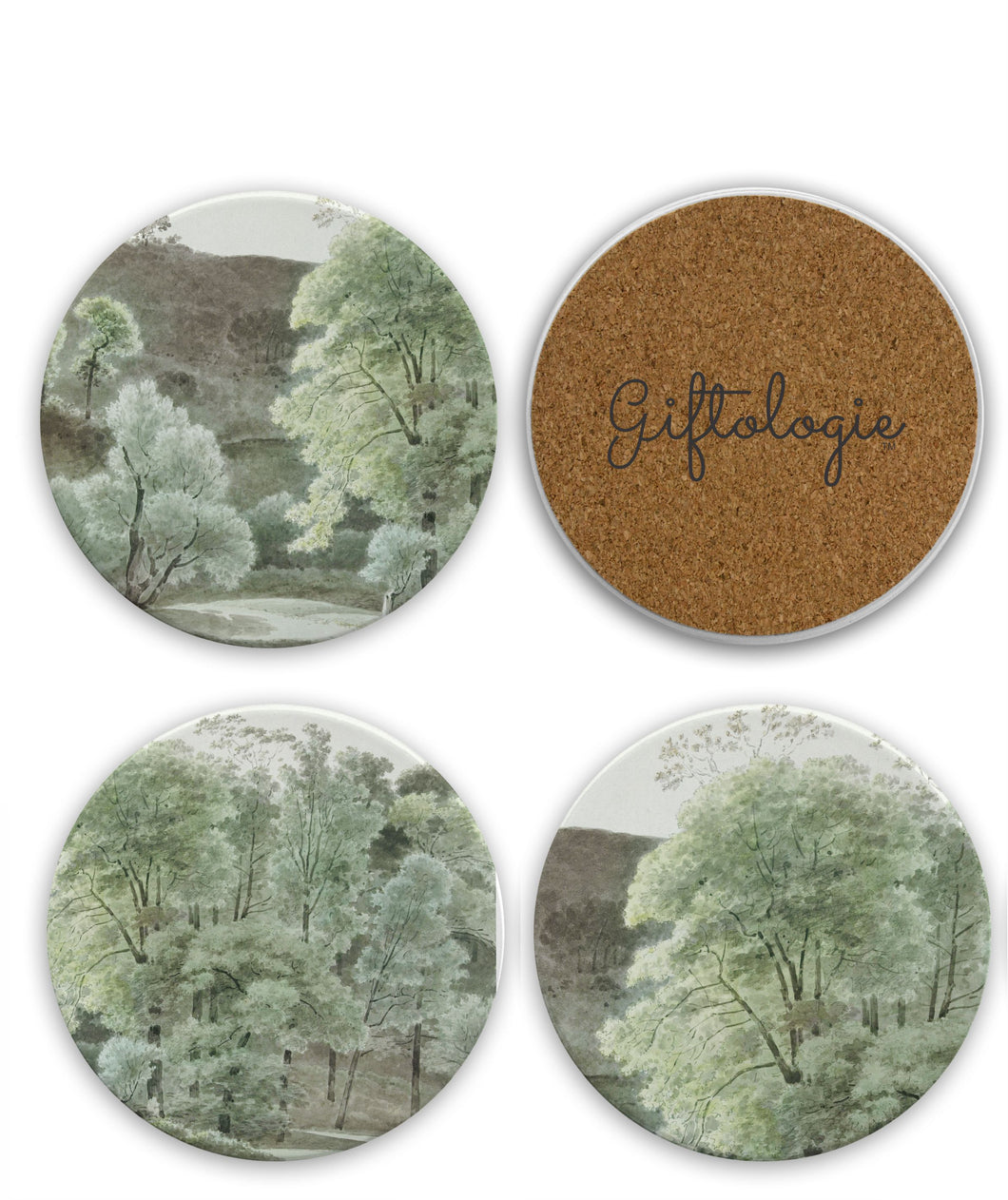 Into the Woods Coasters Set