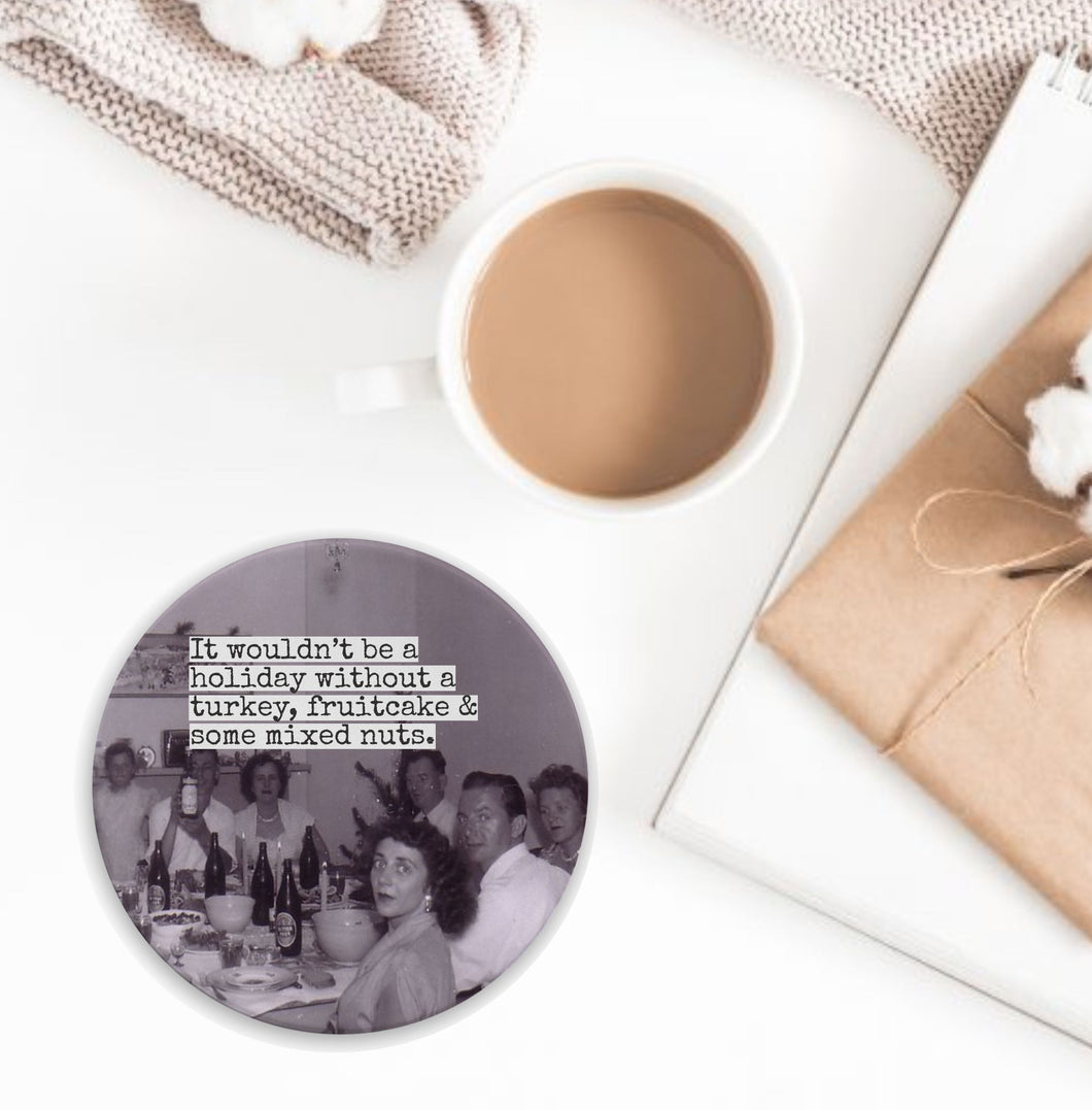 Mixed Nuts Coaster / MCM / Black & White photography / Family / Home for the Holidays