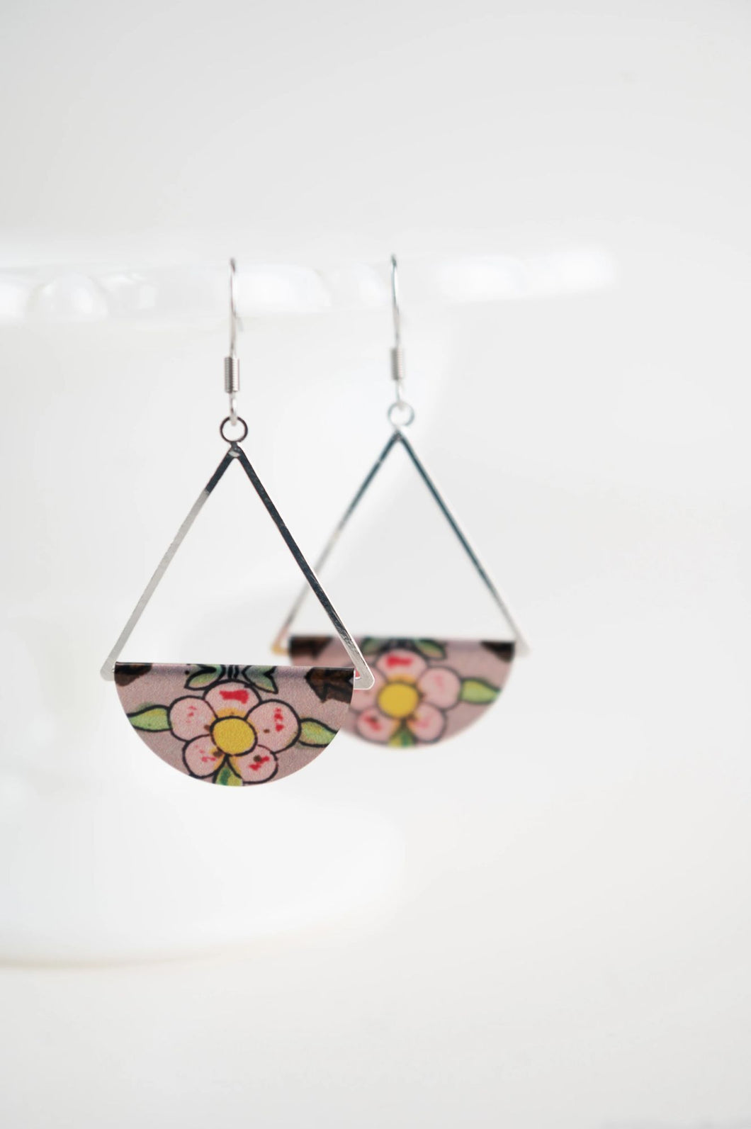 Loganberry Dangle Earrings - Silver