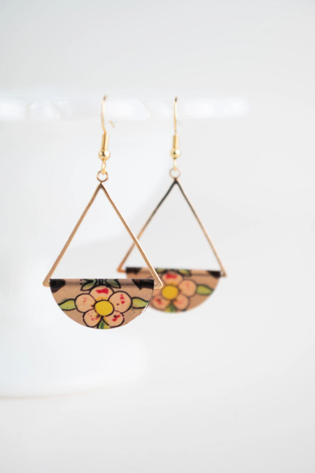 Loganberry Dangle Earrings - Gold