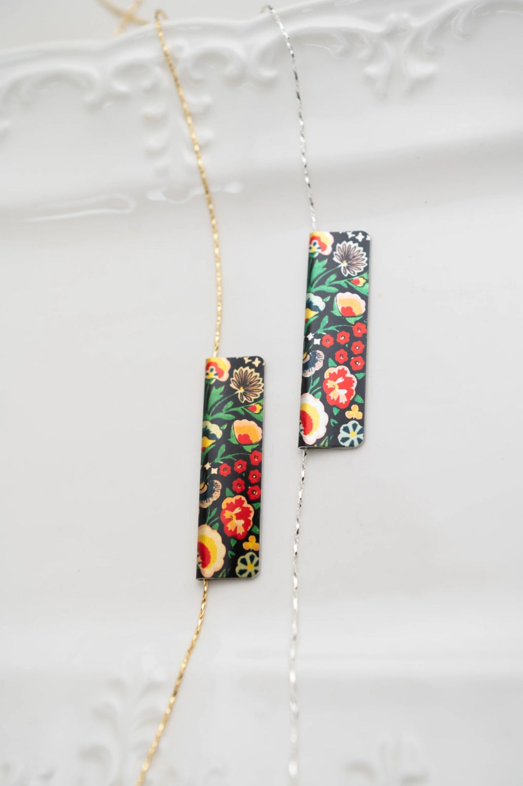 Fairytale Floral Reversible Bar - Silver