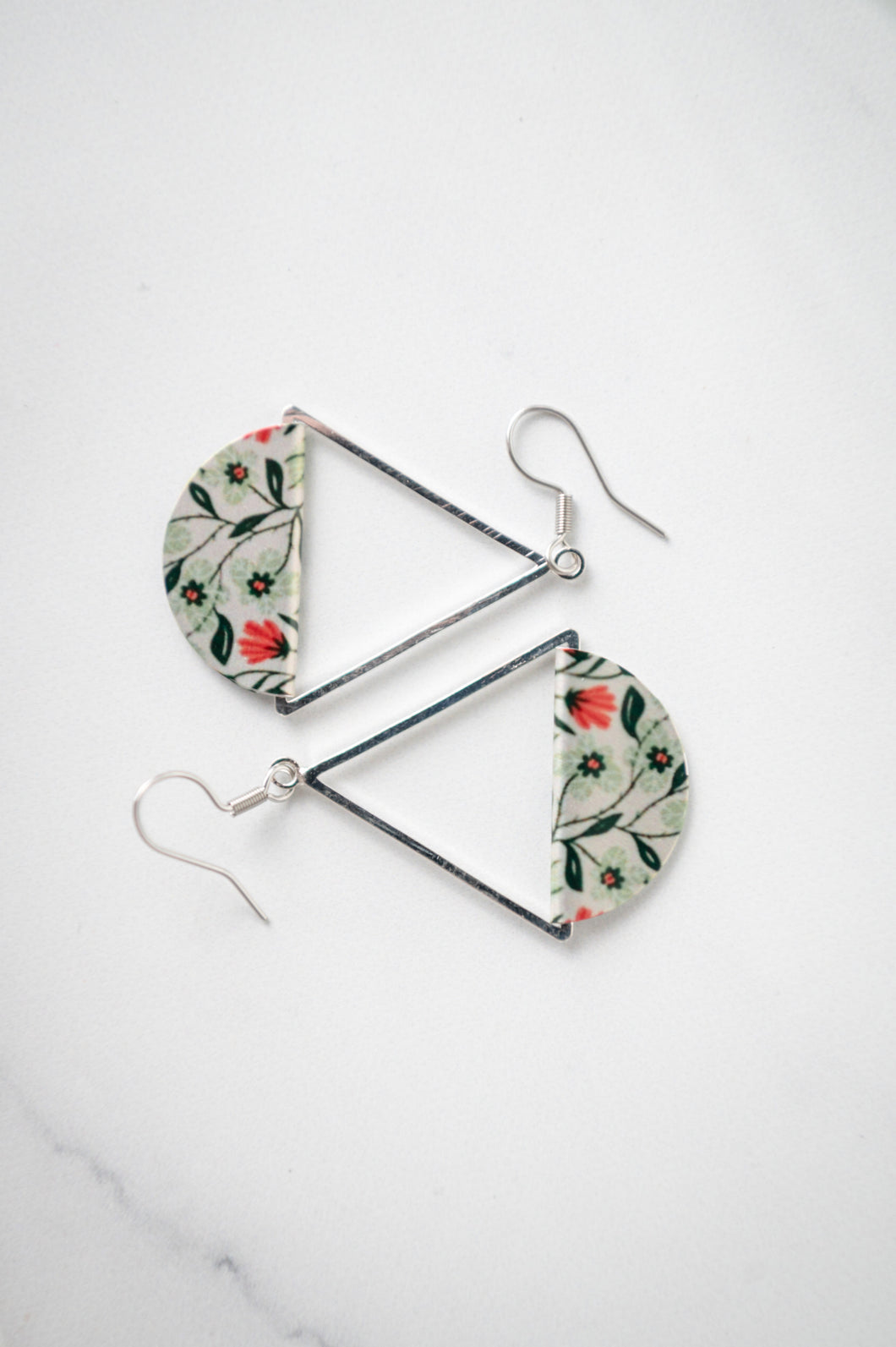 Sweet Meadow Dangle Earrings - Silver