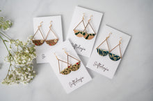 Load image into Gallery viewer, Flower Power Dangle Earrings - Gold
