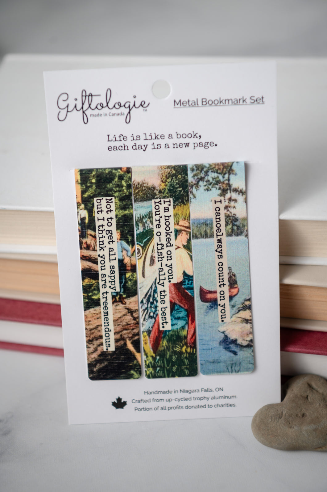 Canuck Care outdoors love bookmark sets - Canadian fun show you care