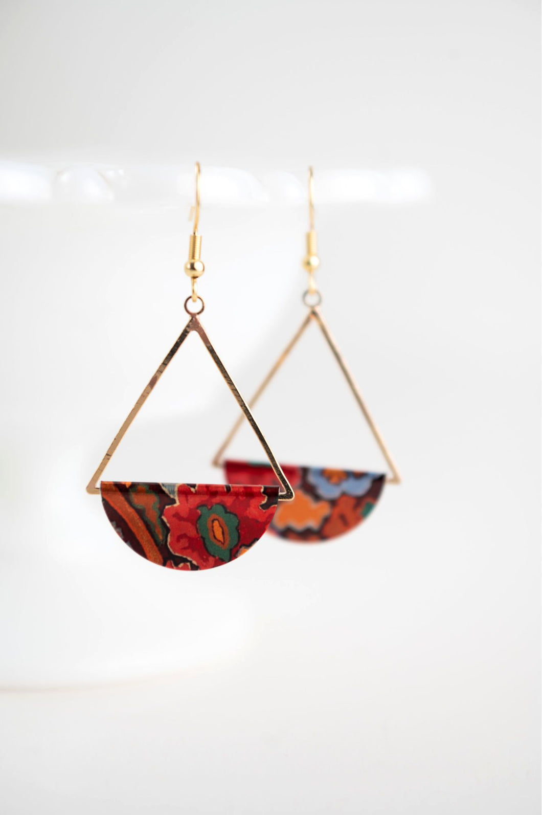 Paisley Dangle Earrings - gold