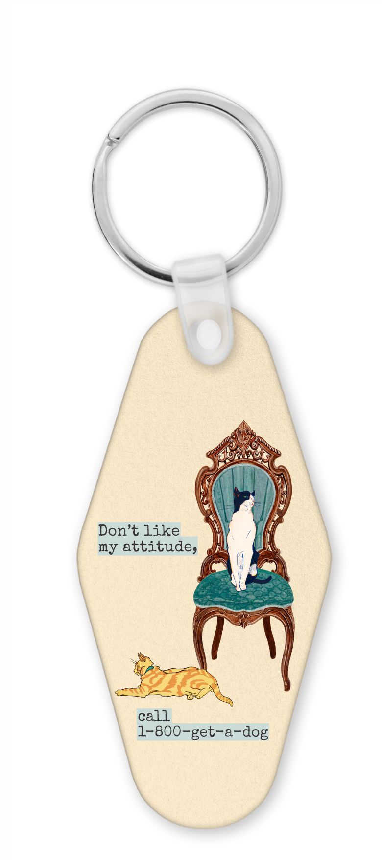 Cat lady Keychain