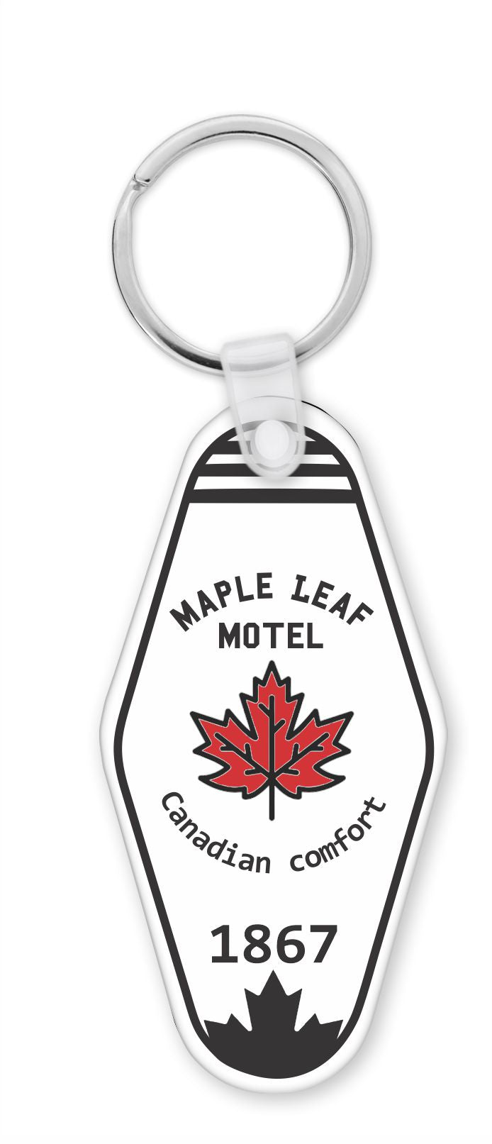 Maple Leaf Motel Keychain
