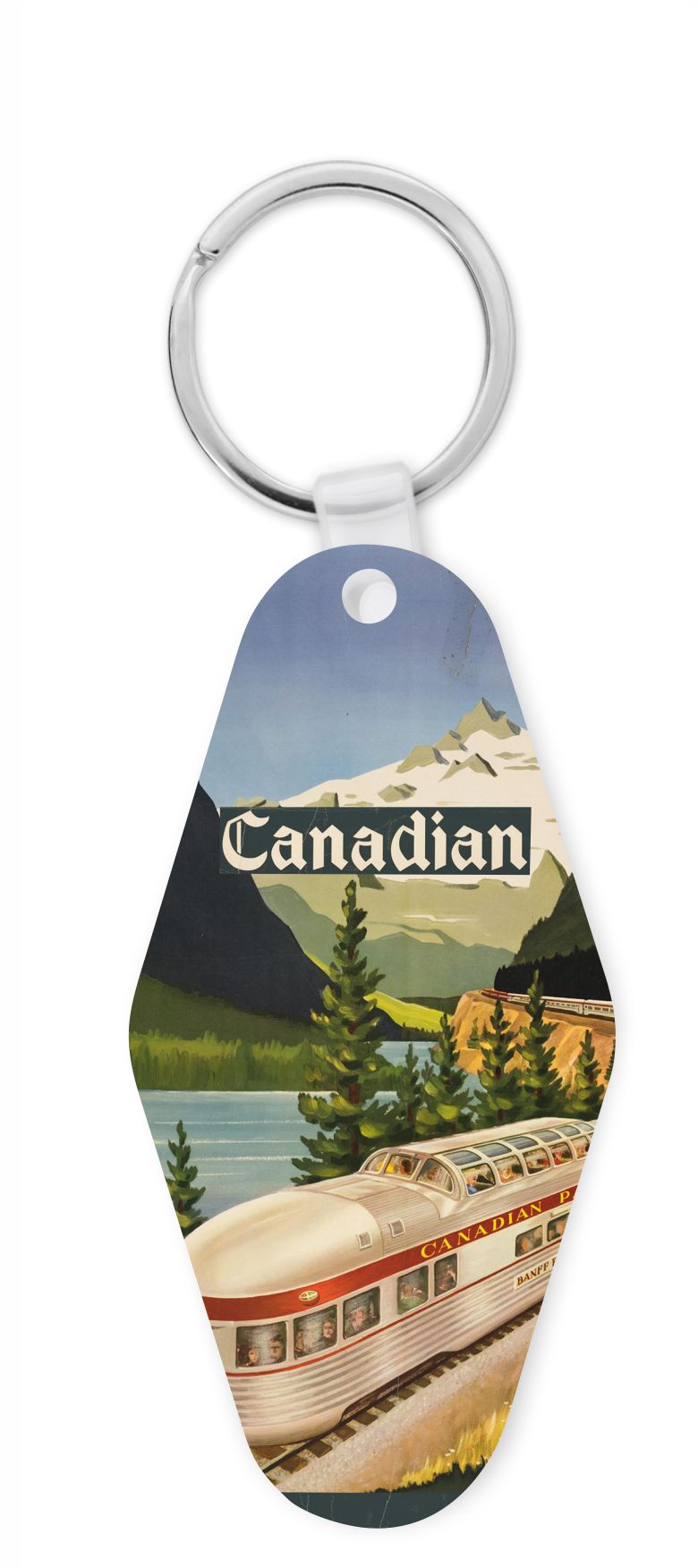 Canadian Rail Keychain