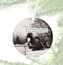 Load image into Gallery viewer, Big Balls Ornament / MCM / Snowballs / Black &amp; White photography

