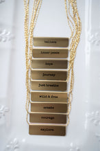 Load image into Gallery viewer, Fairytale Florals Bar Necklace - gold
