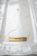 Load image into Gallery viewer, Garden Path Bar Necklace - gold
