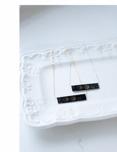 Load image into Gallery viewer, Dandelion Wishes Bar Necklace - silver
