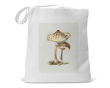 Load image into Gallery viewer, Mushrooms Vintage Botanical Illustration Book Tote Bag
