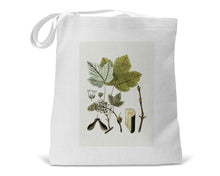 Load image into Gallery viewer, Fall Forest Hike Vintage Botanical Book Tote Bag
