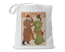 Load image into Gallery viewer, Birthday Month JANUARY  Gift Celebration Book Tote Bag
