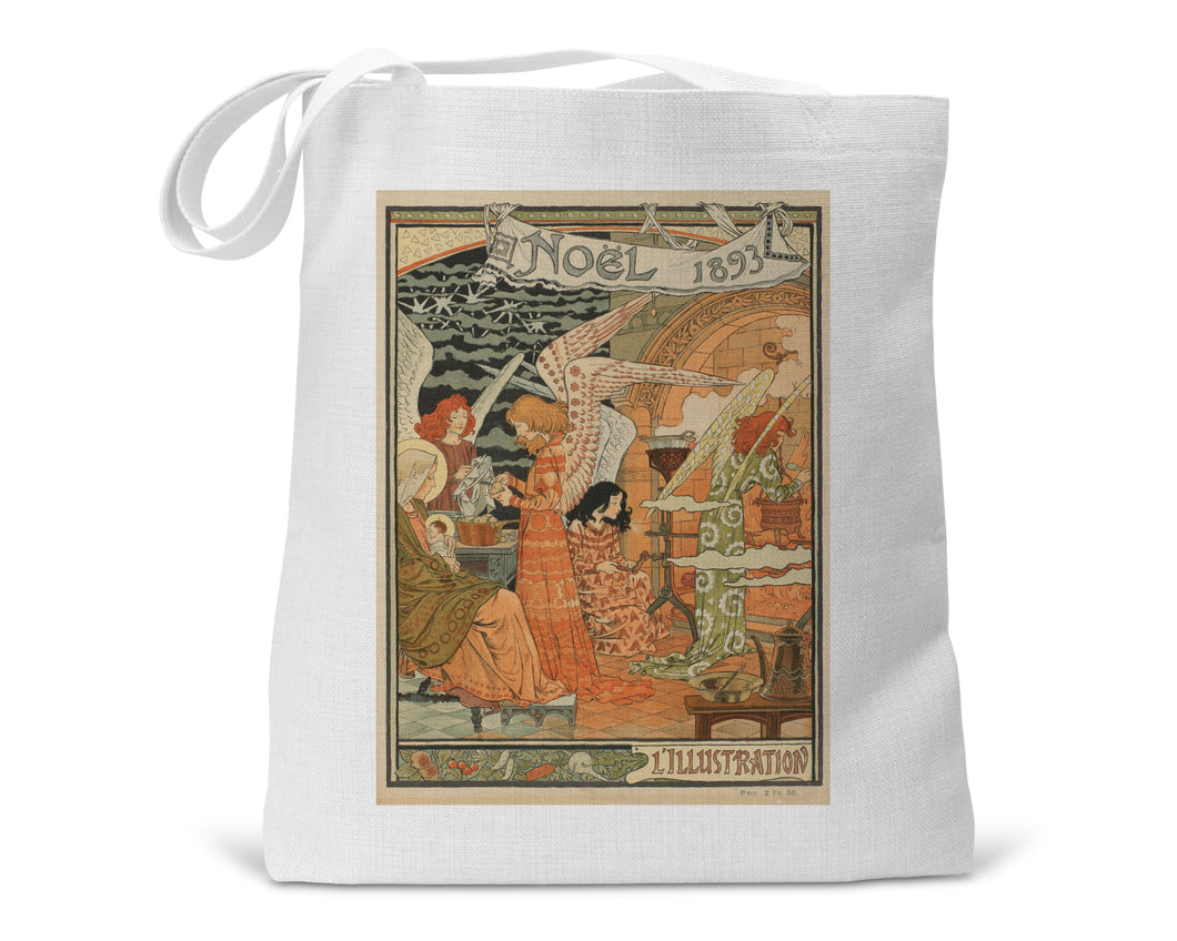 Noel Christmas Book Tote Bag